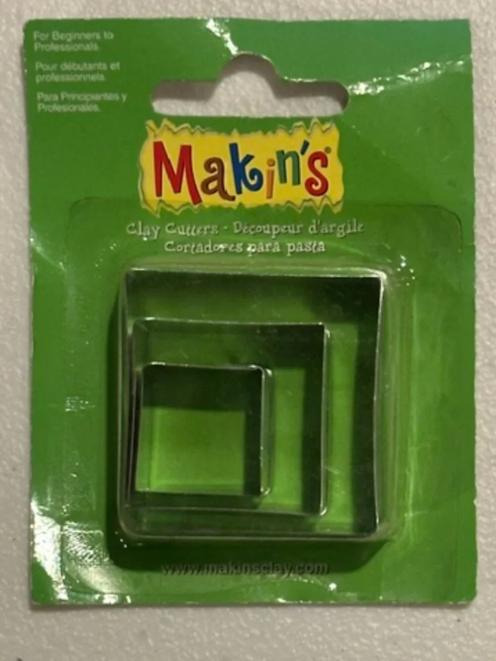 NEW Makin's 3-piece Square Clay Cutters